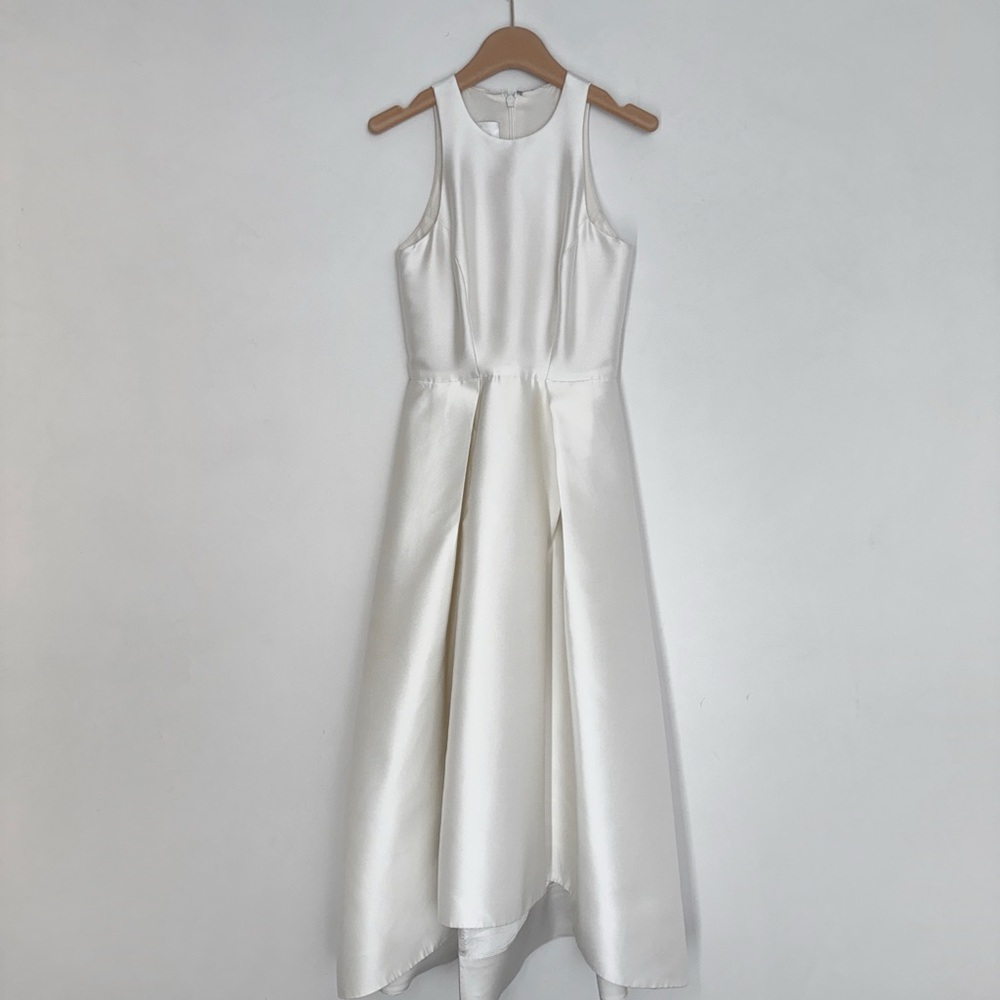 Monique Lhuillier Cream High Low Dress - Picture 6 of 7